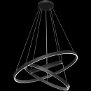 Lampa wisząca 3x ring LED Rim Maytoni czarna MOD058PL-L100B4K