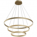 Lampa wisząca 3x ring LED Rim Maytoni mosiądz MOD058PL-L100BS4K