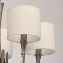 Lampa wisząca 5-ramienna, satynowa powierzchnia, beżowe klosze MW-LIGHT Elegance 667011105