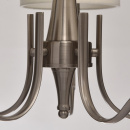 Lampa wisząca 5-ramienna, satynowa powierzchnia, beżowe klosze MW-LIGHT Elegance 667011105