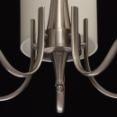 Lampa wisząca 5-ramienna, satynowa powierzchnia, beżowe klosze MW-LIGHT Elegance 667011105