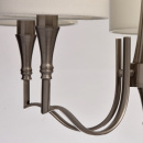 Lampa wisząca 5-ramienna, satynowa powierzchnia, beżowe klosze MW-LIGHT Elegance 667011105