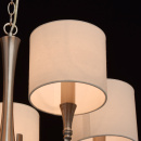 Lampa wisząca 5-ramienna, satynowa powierzchnia, beżowe klosze MW-LIGHT Elegance 667011105