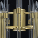 Lampa wisząca, 6 żarówek w stylu Loft z mosiądzu i szklane rurki MW-LIGHT 285010806