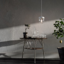 Lampa wisząca Acorn UMAGE biała / chrom 02104