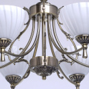 Lampa wisząca antyczna - białe klosze - 6 żarówek MW-LIGHT Classic 450014406