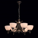 Lampa wisząca antyczna - białe klosze - 6 żarówek MW-LIGHT Classic 450014406