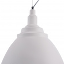 Lampa wisząca biała, duży, metalowy klosz Bellevue Maytoni Modern P535PL-01W