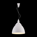 Lampa wisząca biała, duży, metalowy klosz Bellevue Maytoni Modern P535PL-01W