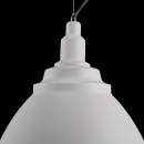 Lampa wisząca biała, duży, metalowy klosz Bellevue Maytoni Modern P535PL-01W