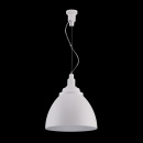 Lampa wisząca biała, duży, metalowy klosz Bellevue Maytoni Modern P535PL-01W