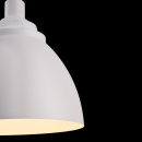 Lampa wisząca biała, duży, metalowy klosz Bellevue Maytoni Modern P535PL-01W