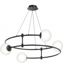 Lampa wisząca białe kule czarne kręgi Balance Maytoni MOD317PL-04B