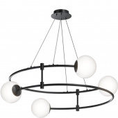 Lampa wisząca białe kule czarne kręgi Balance Maytoni MOD317PL-04B
