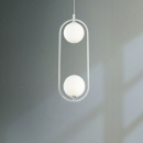 Lampa wisząca białe kule do jadalni Ring Maytoni Modern MOD013PL-02W