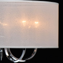 Lampa wisząca biały, duży abażur i 5 żarówek Palermo CHIARO Elegance 386017205