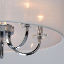 Lampa wisząca biały, duży abażur i 5 żarówek Palermo CHIARO Elegance 386017205