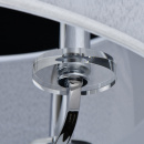 Lampa wisząca biały, duży abażur i 5 żarówek Palermo CHIARO Elegance 386017205