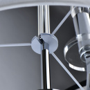 Lampa wisząca biały, duży abażur i 5 żarówek Palermo CHIARO Elegance 386017205