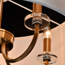 Lampa wisząca biały, duży abażur Palermo CHIARO Elegance 386017605