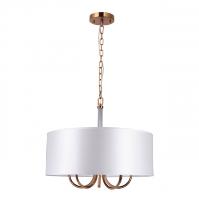 Lampa wisząca biały, duży abażur Palermo CHIARO Elegance 386017605