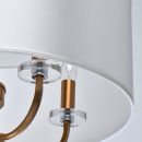 Lampa wisząca biały, duży abażur Palermo CHIARO Elegance 386017605