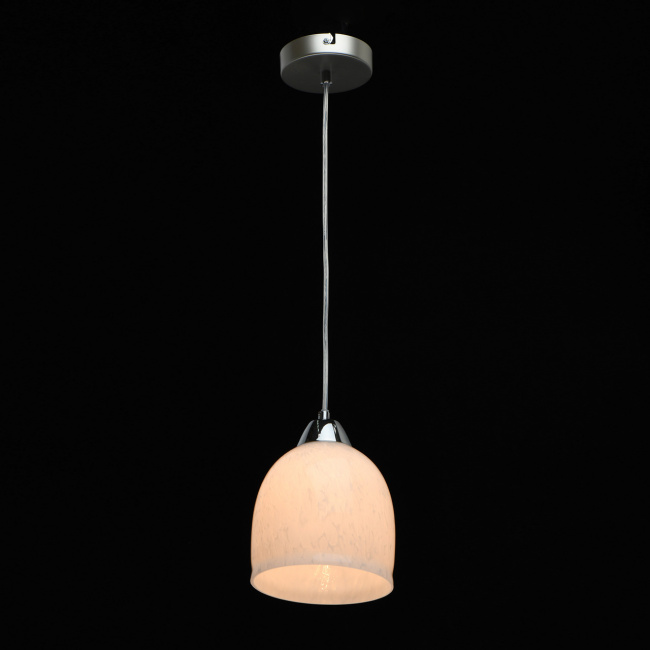 Lampa wisząca biały klosz szklany Claire