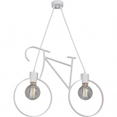 Lampa wisząca biały rower na dwie żarówki Vitaluce VE1795-0/2S