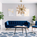 Lampa wisząca Bolla Maytoni bursztynowe kule MOD133PL-06BS