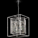 Lampa wisząca chromowana, kryształy w klatce Tening Maytoni MOD060PL-04CH