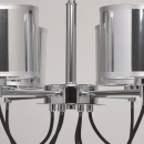 Lampa wisząca chromowane klosze - 6 żarówek MW-Light Megapolis 103010806
