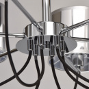 Lampa wisząca chromowane klosze - 6 żarówek MW-Light Megapolis 103010806