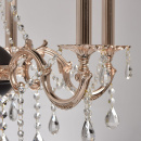 Lampa wisząca czarno-złota ozdobiona kryształami MW-LIGHT Classic 482014406