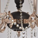 Lampa wisząca czarno-złota ozdobiona kryształami MW-LIGHT Classic 482014406