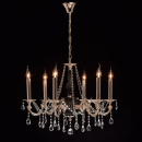 Lampa wisząca czarno-złota ozdobiona kryształami MW-LIGHT Classic 482014406