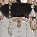 Lampa wisząca czarno-złota ozdobiona kryształami MW-LIGHT Classic 482014406