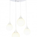 Lampa wisząca cztery białe krople Dewdrop Maytoni Modern P225-PL-150-N