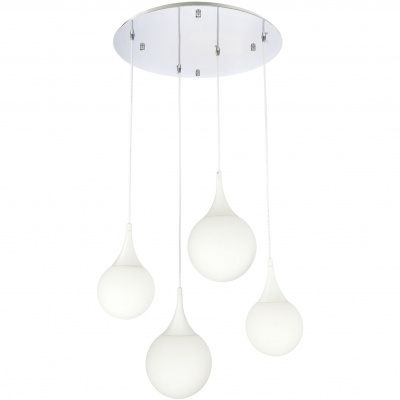 Lampa wisząca cztery białe krople Dewdrop Maytoni Modern P225-PL-150-N