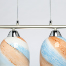 Lampa wisząca, cztery, szklane, pastelowe klosze Claire MW-LIGHT Megapolis 354019204