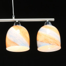 Lampa wisząca, cztery, szklane, pastelowe klosze Claire MW-LIGHT Megapolis 354019204