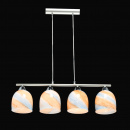 Lampa wisząca, cztery, szklane, pastelowe klosze Claire MW-LIGHT Megapolis 354019204