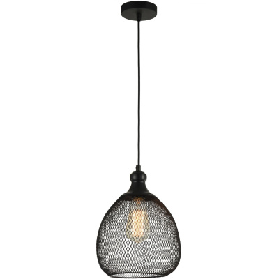 Lampa wisząca - dekoracyjny klosz - metalowa siateczka Grille Maytoni Loft T018-01-B