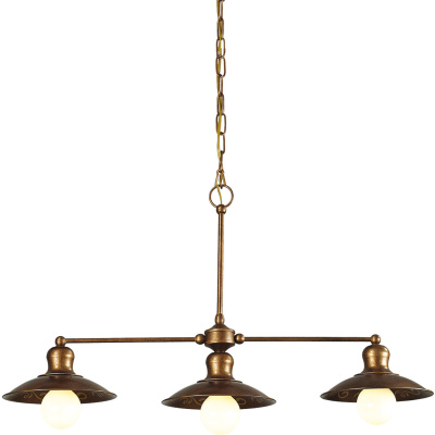 Lampa wisząca do jadalni, brązowe klosze na duże żarówki Magrib Favourite 1214-3P1