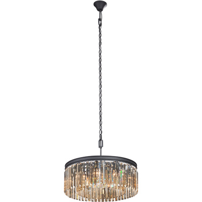 Lampa wisząca do salonu, kryształowa, okrągła 58 cm Vitaluce VE5181-1/9