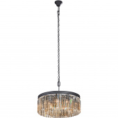 Lampa wisząca do salonu, kryształowa, okrągła 58 cm Vitaluce VE5181-1/9