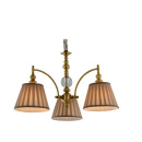 Lampa wisząca do salonu na trzy, plisowane abażury Austin Candellux 33-13842