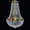 Lampa wisząca do wysokich pomieszczeń, szklane kulki Venezia MW-LIGHT Crystal 111012406