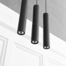Lampa wisząca drewniana LED Chimes UMAGE czarny dąb 02265