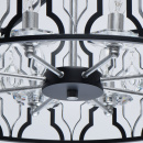 Lampa wisząca duża, czarno-srebrna z kryształami Alghero MW-LIGHT Loft 285011908