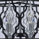 Lampa wisząca duża, czarno-srebrna z kryształami Alghero MW-LIGHT Loft 285011908